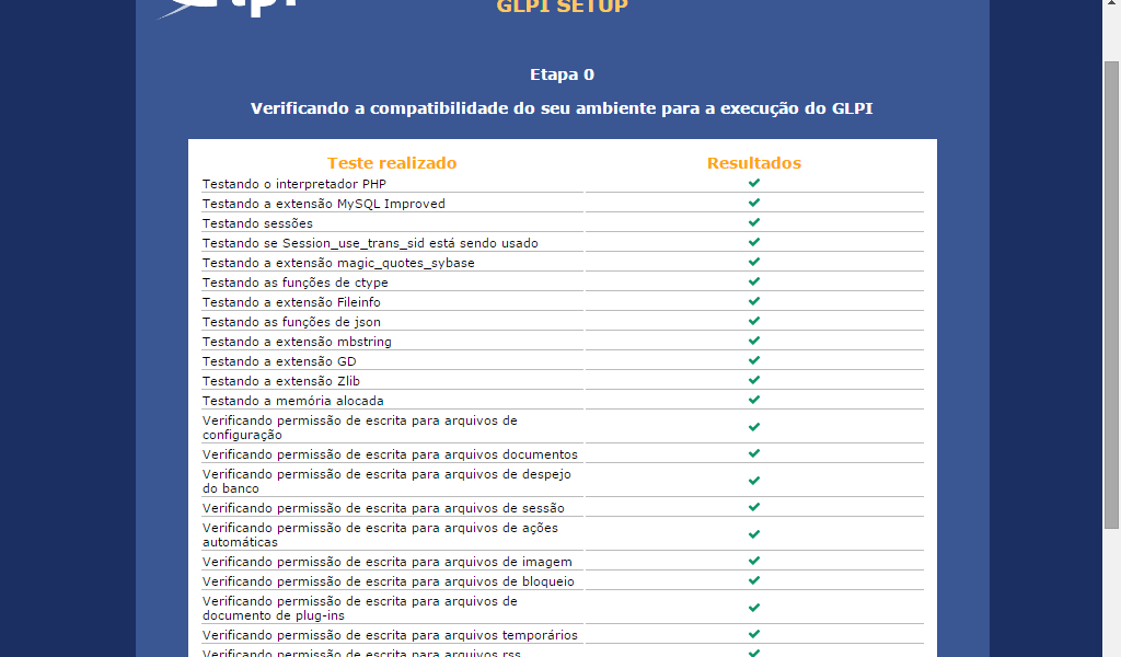 Extensão do GLPI Faltando ldap, imap, APCu, xmlpc, mysqli, curl, gd - Relatos TI